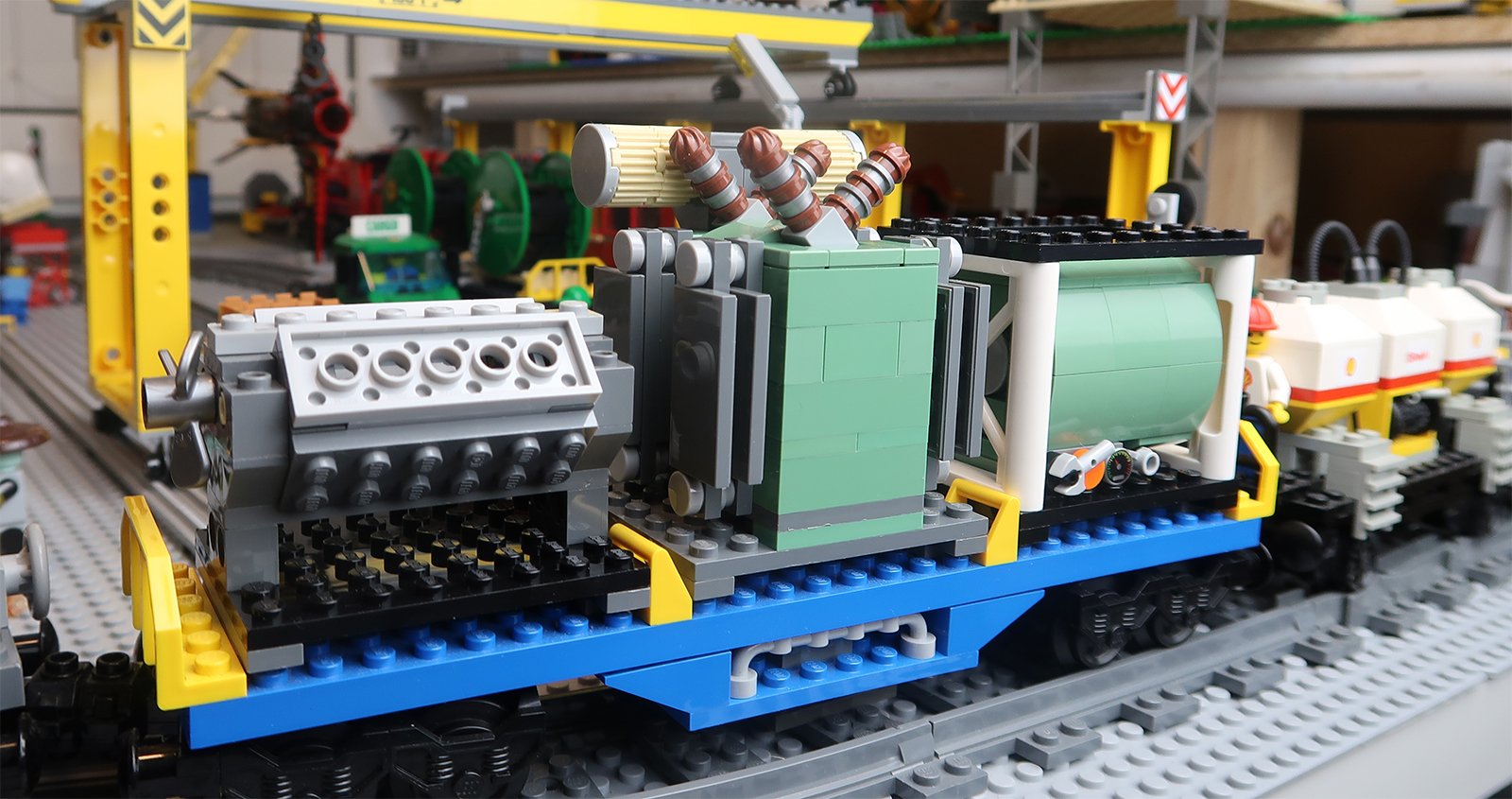 custom lego train