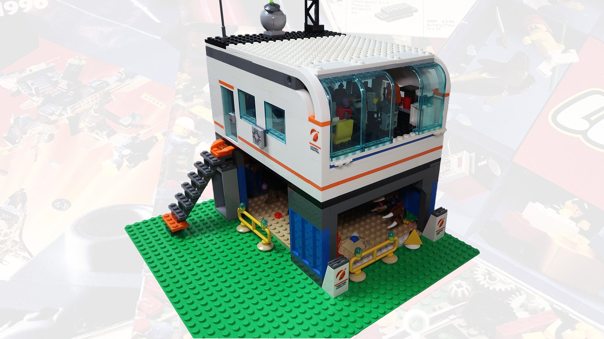 deep space rocket and launch control lego set