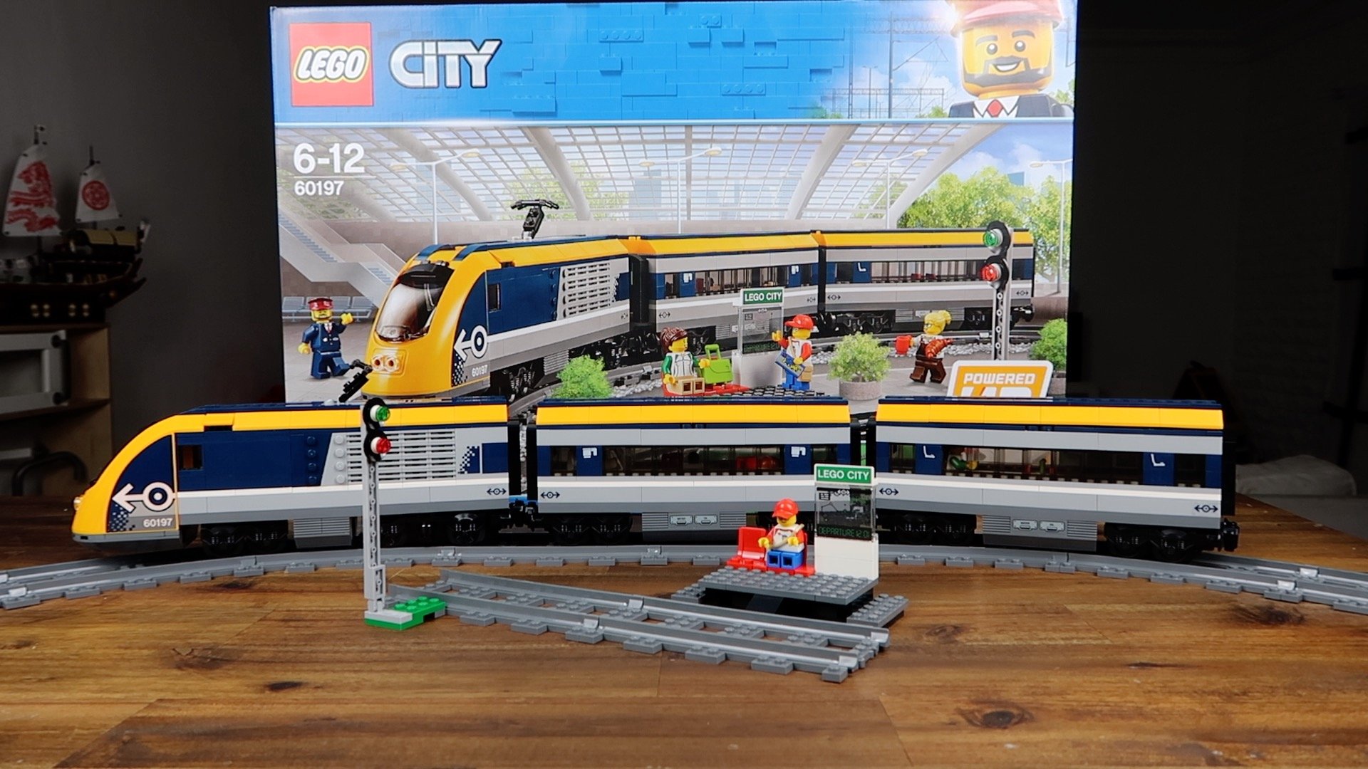 lego city passenger train set