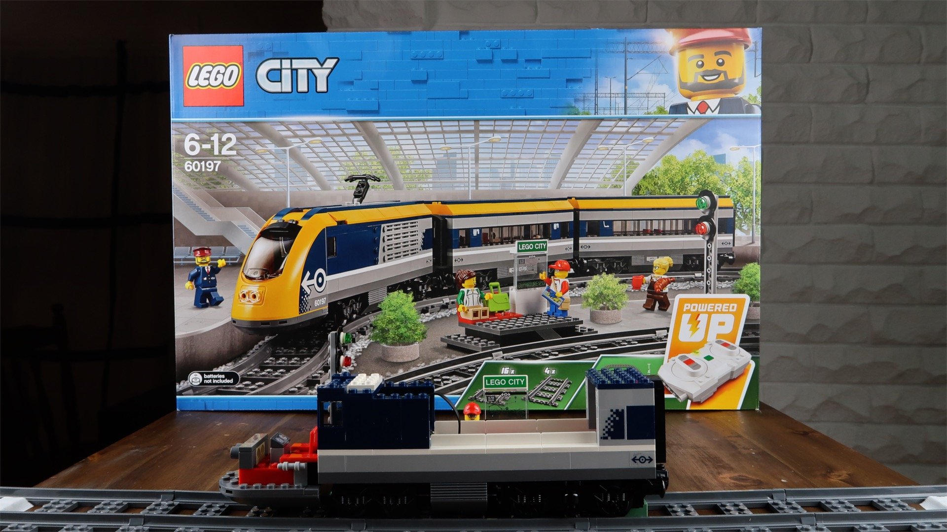 lego 60197 city passenger train toy and tracks building set