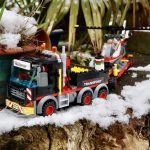 LEGO City Heavy Cargo Transport 60183 truck on a narrow path