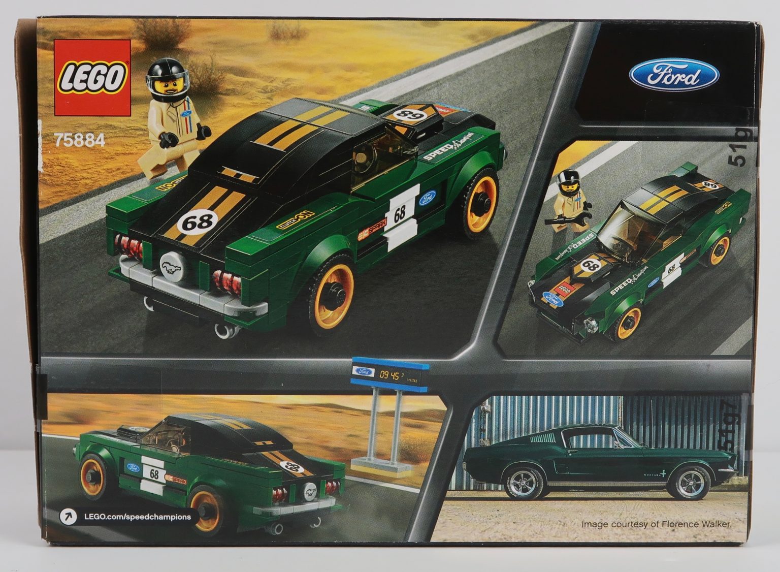 lego speed champions 1968 ford mustang fastback 75884