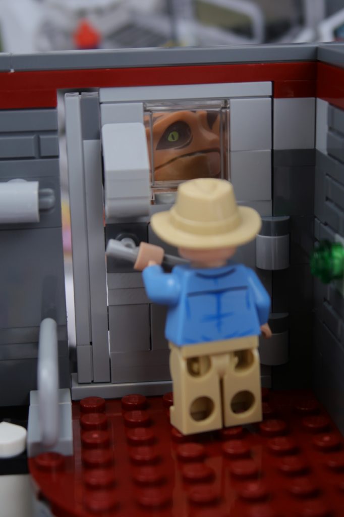 lego jurassic park velociraptor chase