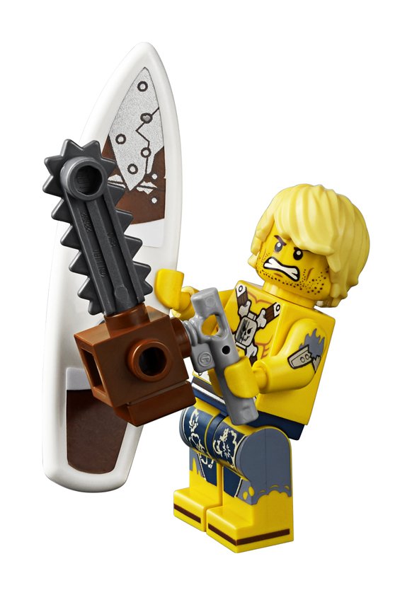 LEGO Movie 2 - Welcome to Apocalypseburg 70840 - Chainsaw Dave Minifigure and accessories