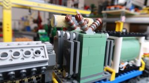 LEGO City Train Custom Cargo MOCs - Power Transformer close up