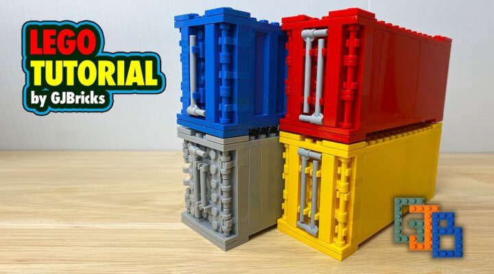 How to build a LEGO Train Shipping Container you can use in your city!