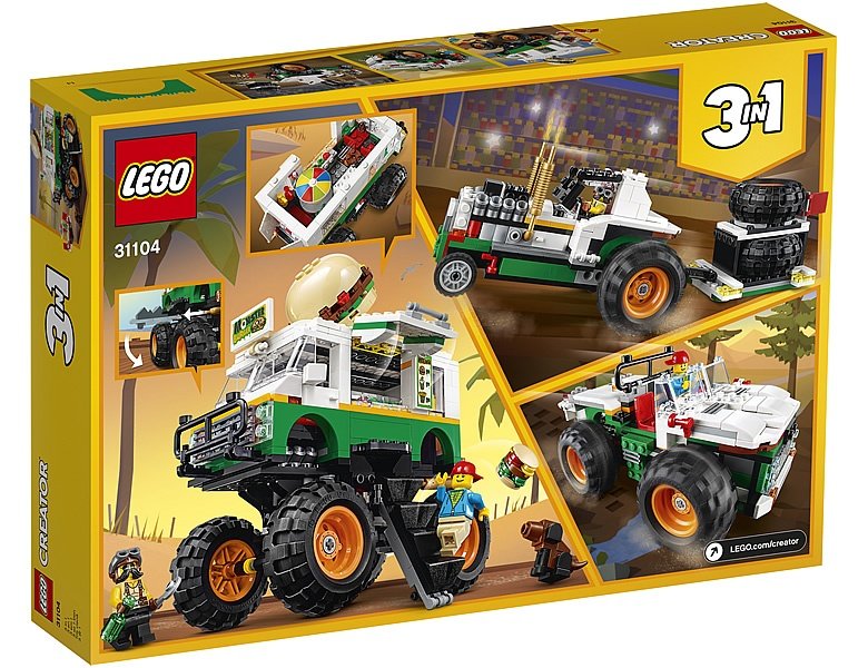 LEGO Creator Monster Burger Truck 31104 - Box Back