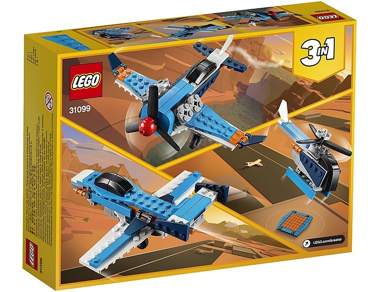 Propellor Plane 31099 - Box Back