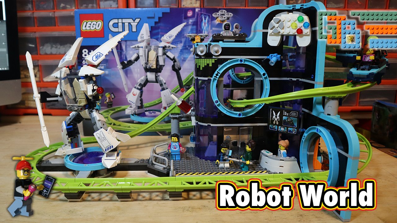 LEGO City: Robot World Roller Coaster Park and Arcade review 2024 (set 60421)