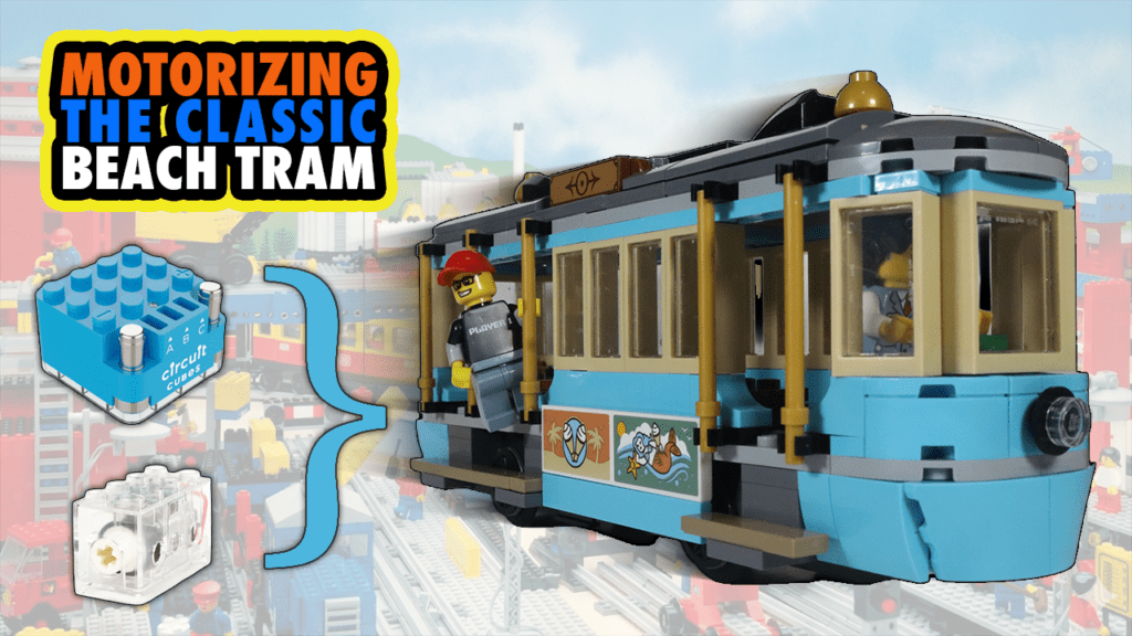 ⁠LEGO Beach Tram Motorised! Circuit Cubes Upgrade! (LEGO City 60506)